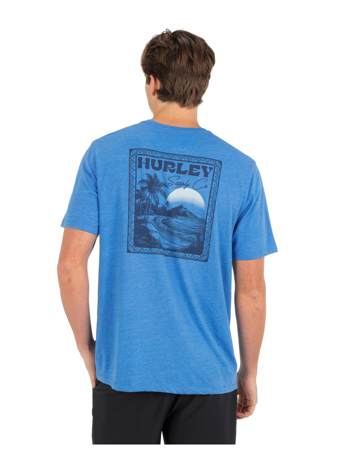 Island Scape Short Sleeve in Seashore Heather