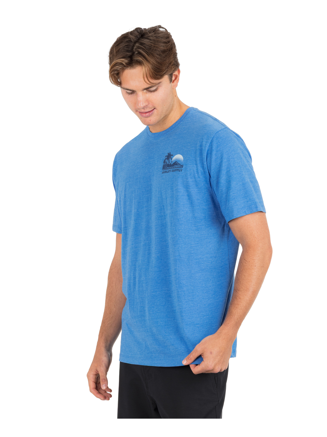 Island Scape Short Sleeve in Seashore Heather
