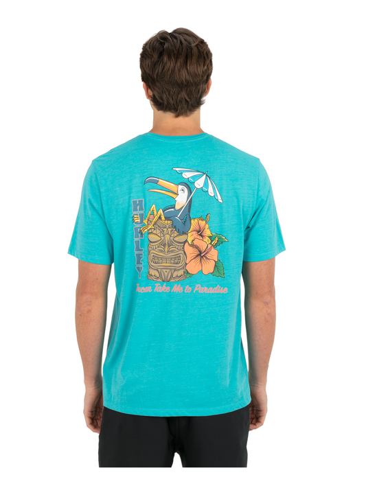 Sippin On Paradise Short Sleeve in Barracuda Heather