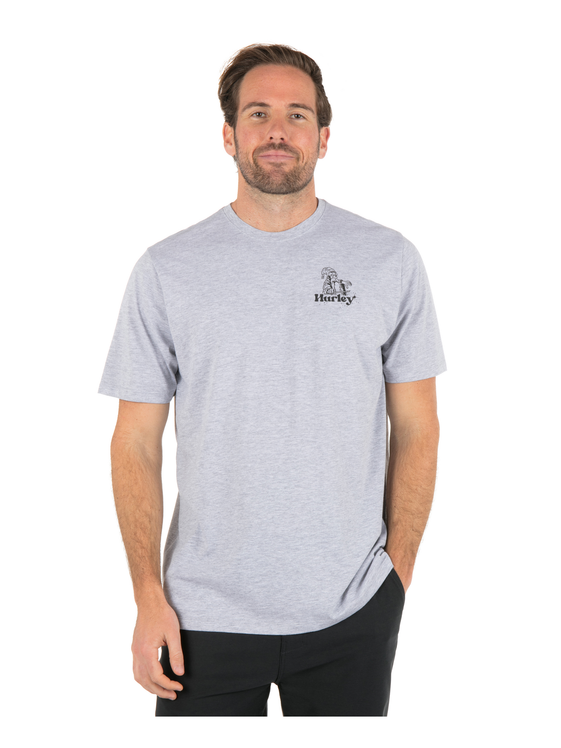 Ding Repair Short Sleeve in Dark Grey Htr