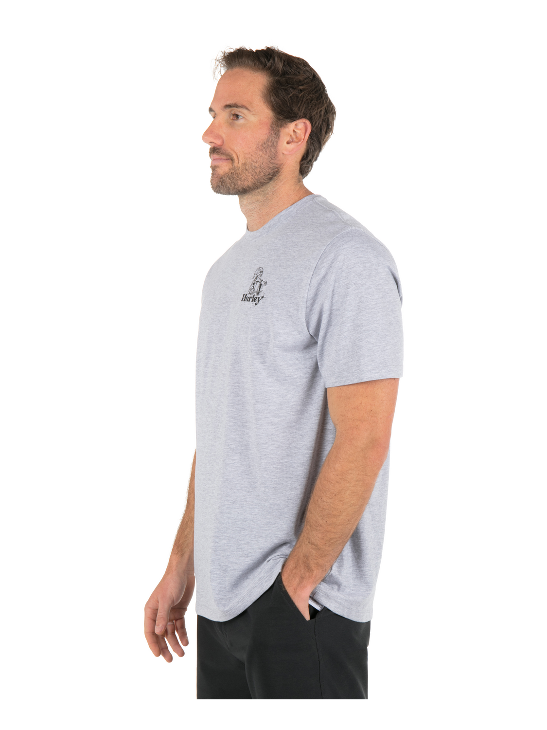 Ding Repair Short Sleeve in Dark Grey Htr