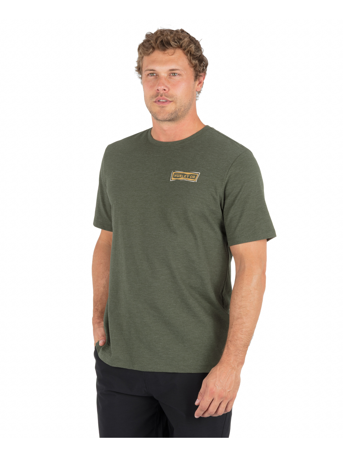 Journey Slub Short Sleeve in Charcoal Fern