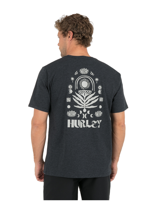 Mystique Slub Short Sleeve in Black Heather