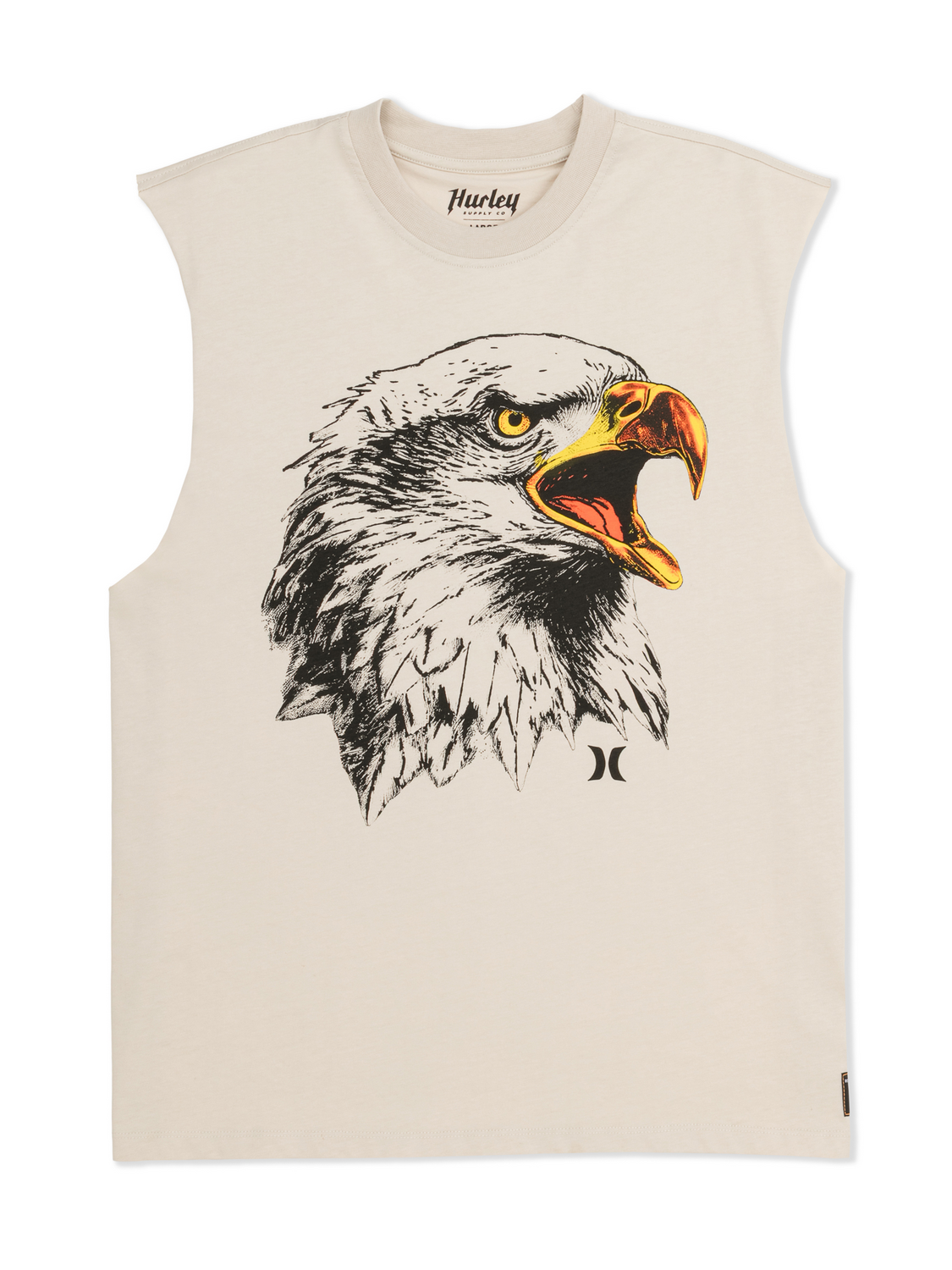 The Face Of Freedom Muscle Tee in Bone