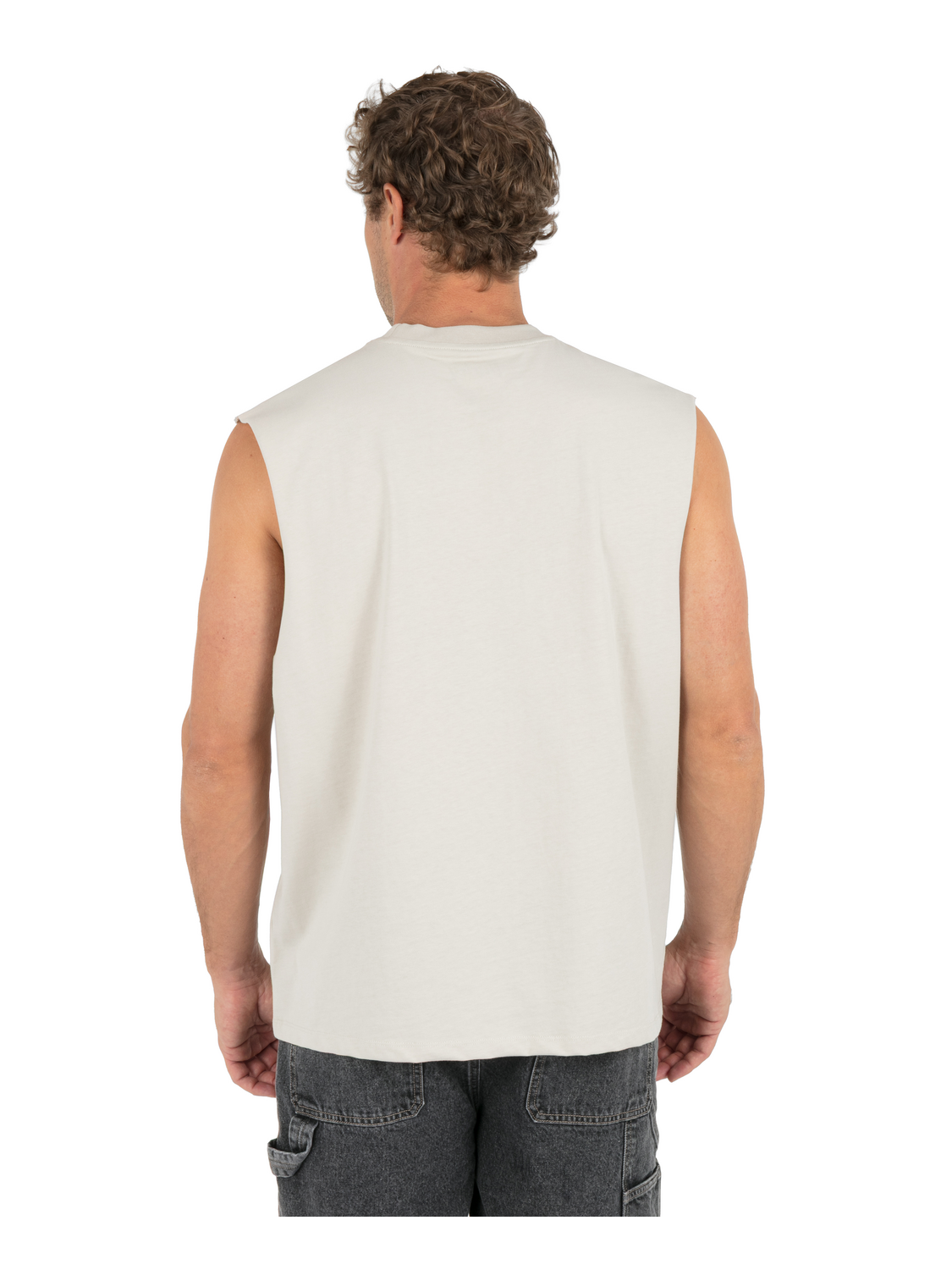The Face Of Freedom Muscle Tee in Bone