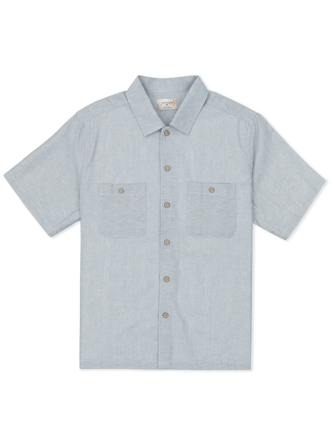 Hemp Malibu Short Sleeve in Worker Blue