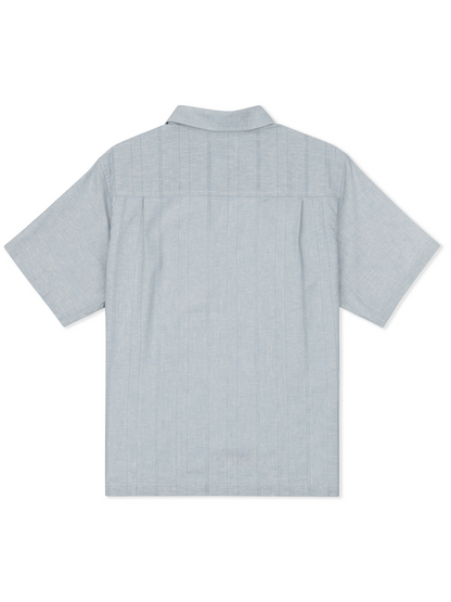 Hemp Malibu Short Sleeve in Worker Blue