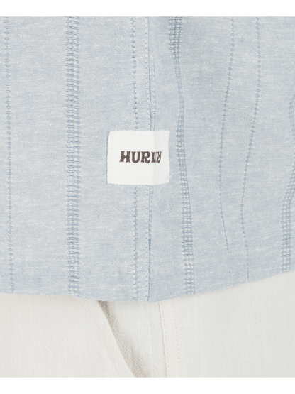 Hemp Malibu Short Sleeve in Worker Blue