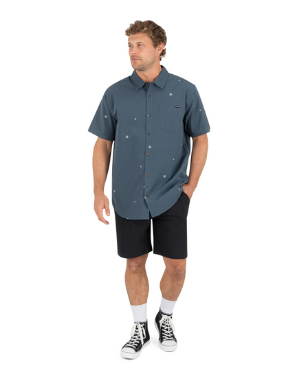 Dobby Short Sleeve in Destroyer