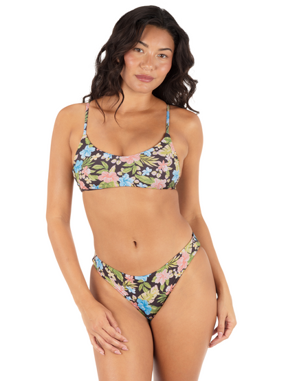 Reversible Miami Garden Crossback Top in Miami Garden / Mole