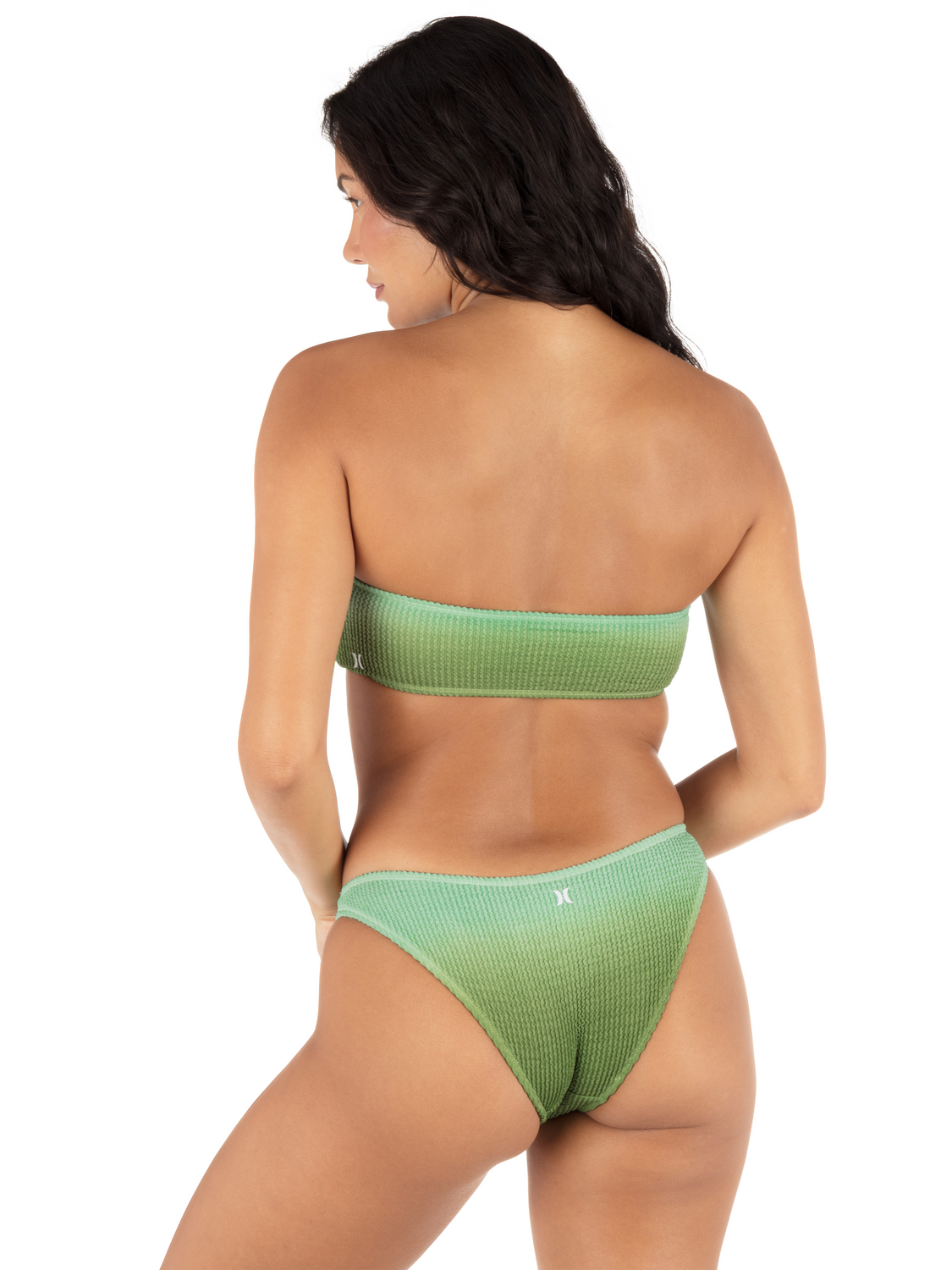 Ombre Scrunch Bandeau in Kelp Ombre