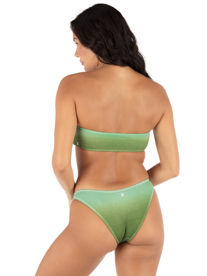 Ombre Scrunch Bandeau in Kelp Ombre