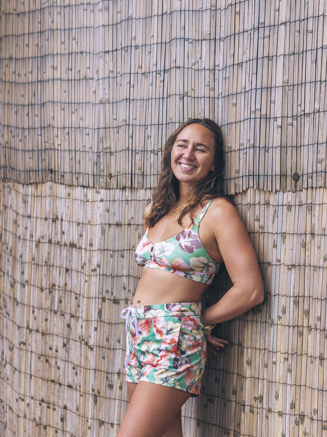 Gingko Cloud Max Pull On Strappy Top in Gingko Cloud / Terracotta