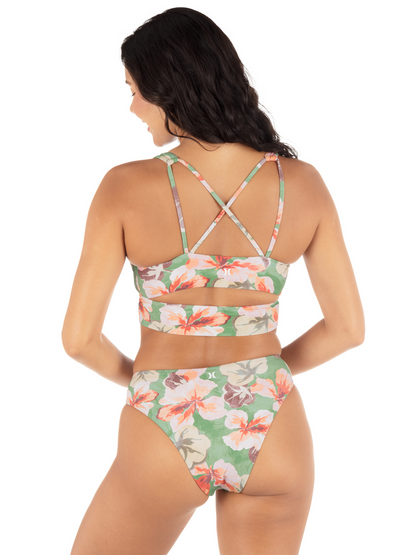 Gingko Cloud Max Longline Bralette in Gingko Cloud / Terracotta