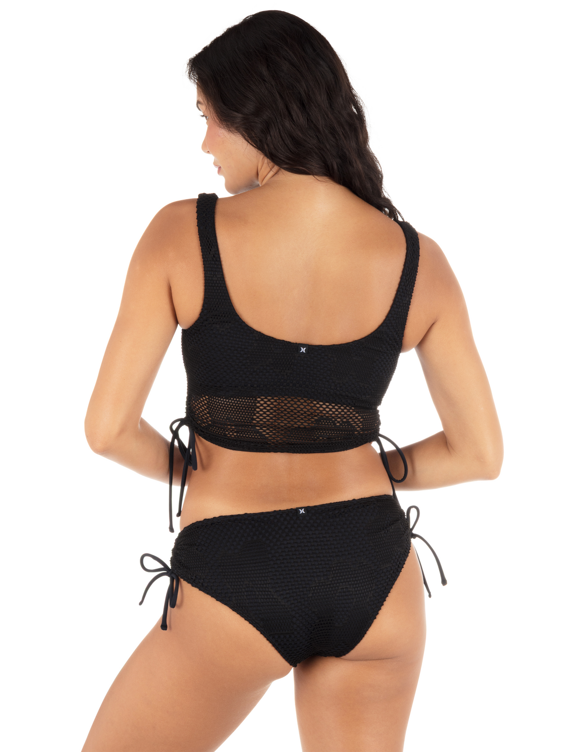 Daisy Mesh Max Scoop Top in Daisy Mesh / Black
