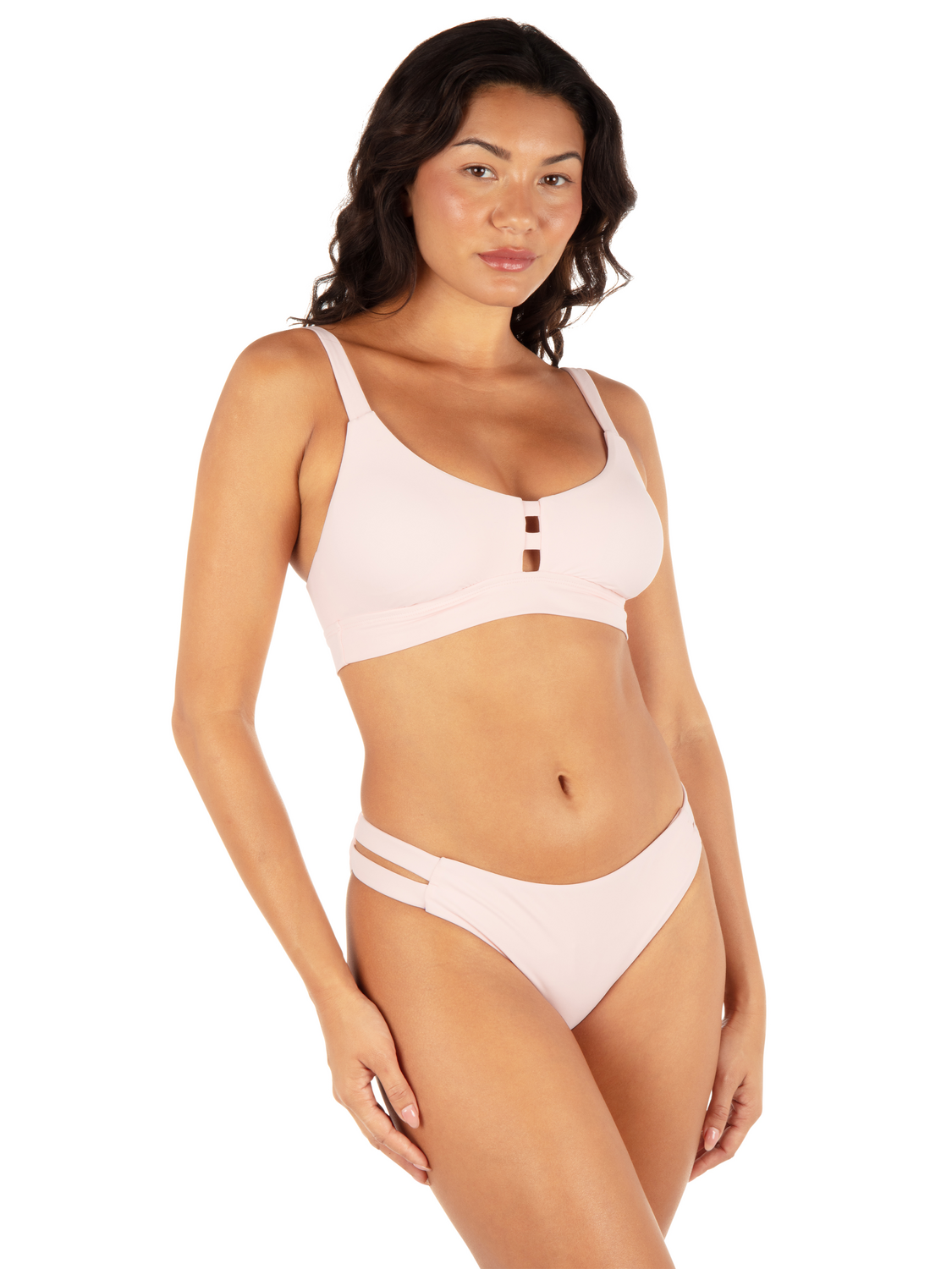 Max Solid Moderate Bottom in Shell Pink