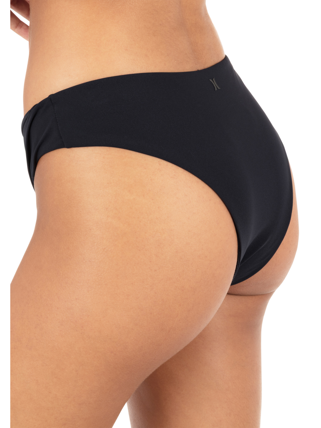 Max Solid Mid Rise Cheeky Bottom in Black