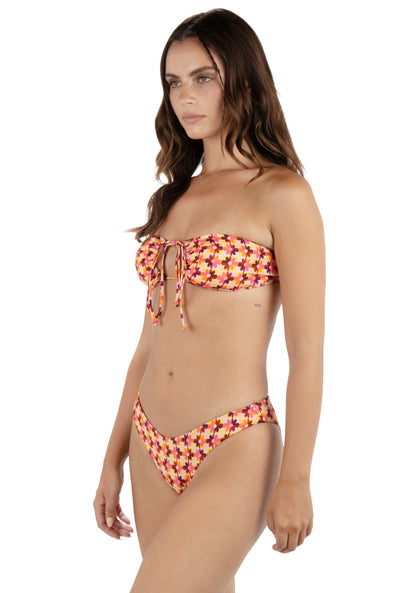 Daisy Tile Cheeky Scoop Bottom in Coral Blossom