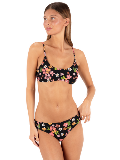 Max Hibiscus Dream Moderate Bottom in Black Floral