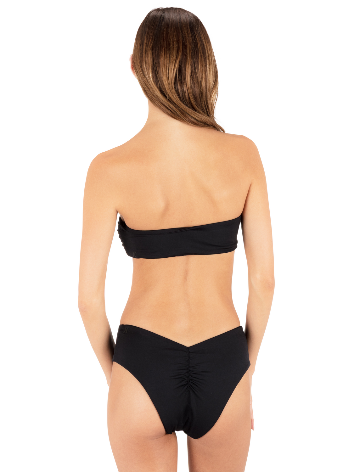 Solid V Moderate Hiphugger Bottom in Black