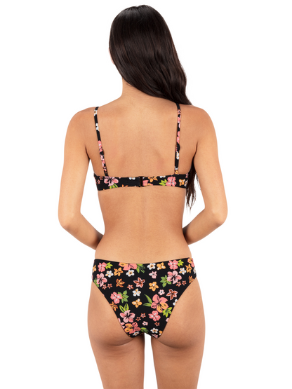 Max Hibiscus Dream Bralette in Black Floral