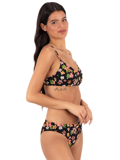 Max Hibiscus Dream Bralette in Black Floral