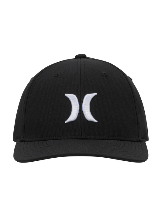 Icon Stretch Fit Hat in Black/White