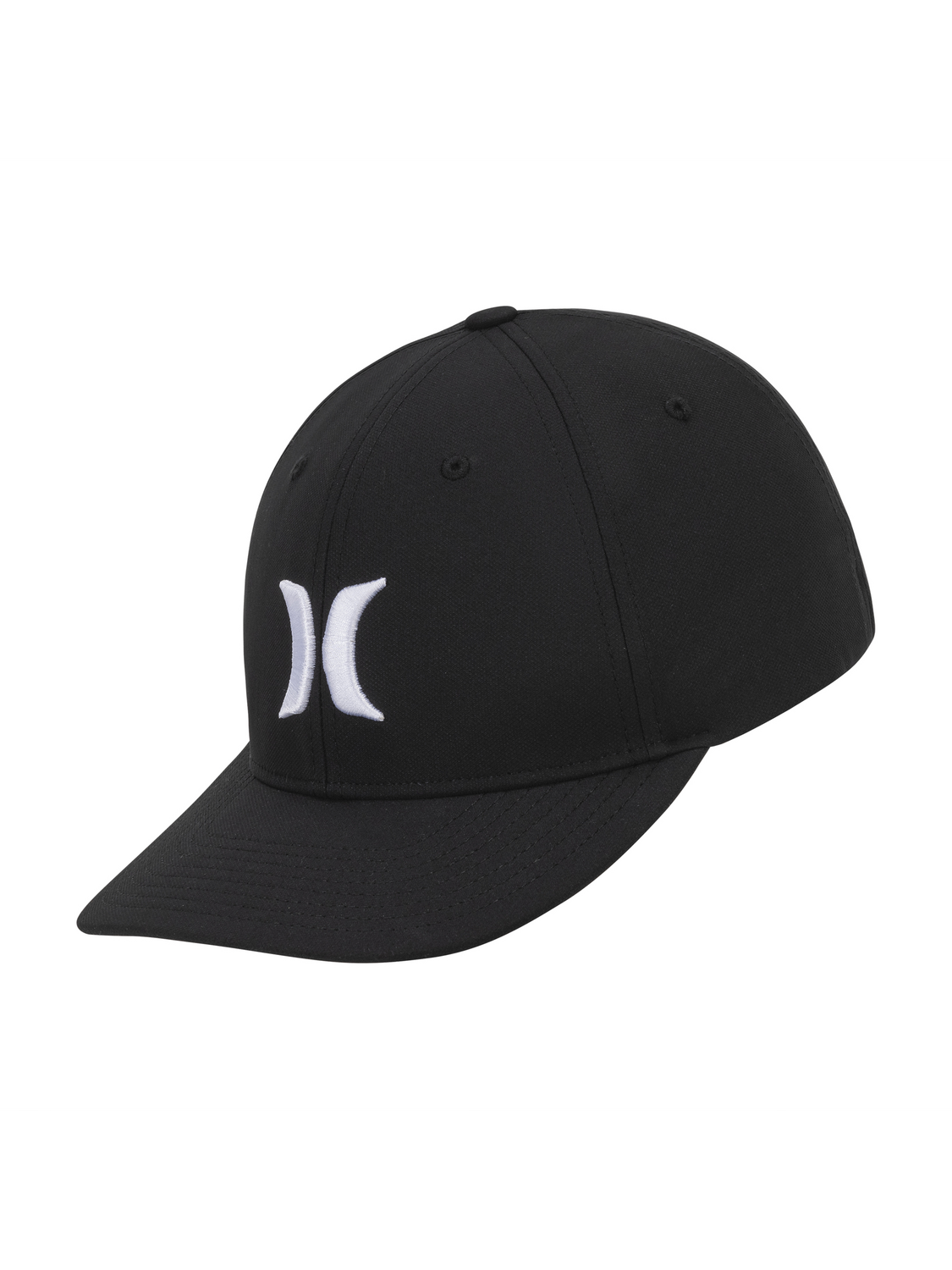 Icon Stretch Fit Hat in Black/White