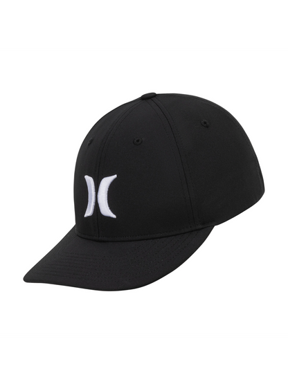 Icon Stretch Fit Hat in Black/White