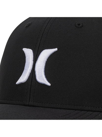 Icon Stretch Fit Hat in Black/White