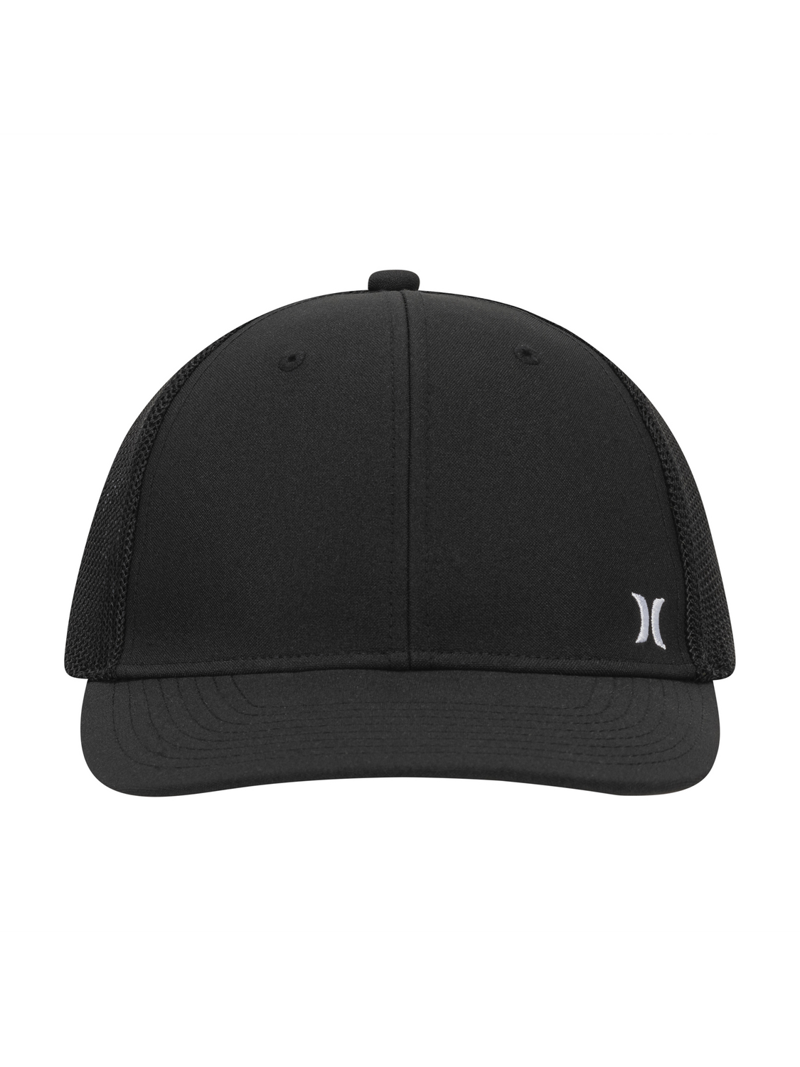 Icon Mini Mesh Stretch Fit Trucker Hat in Black