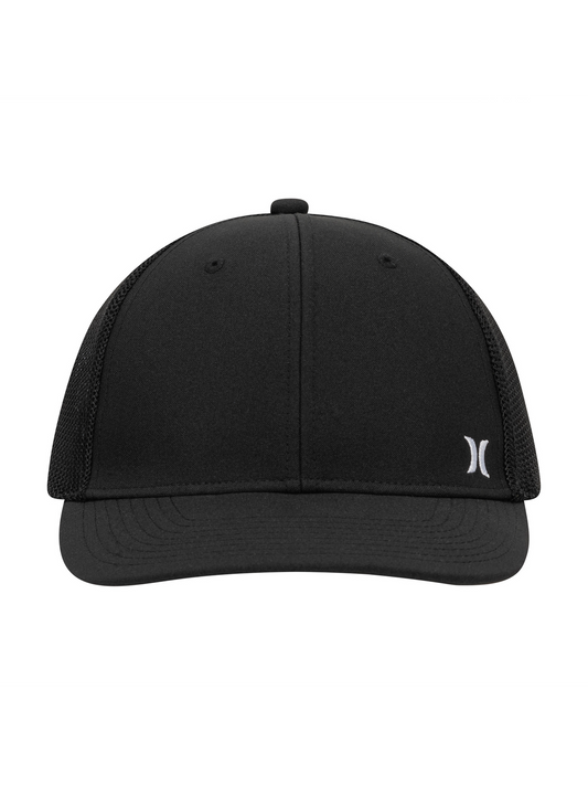 Icon Mini Mesh Stretch Fit Trucker Hat in Black