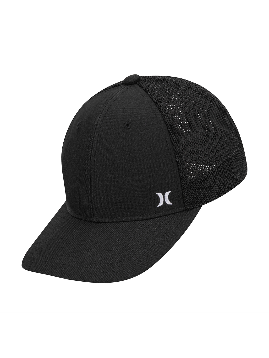 Icon Mini Mesh Stretch Fit Trucker Hat in Black