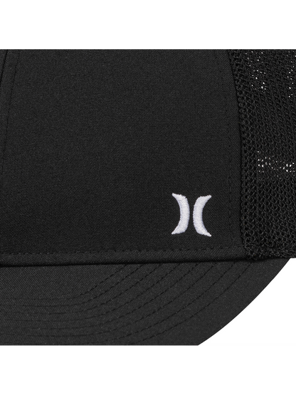 Icon Mini Mesh Stretch Fit Trucker Hat in Black