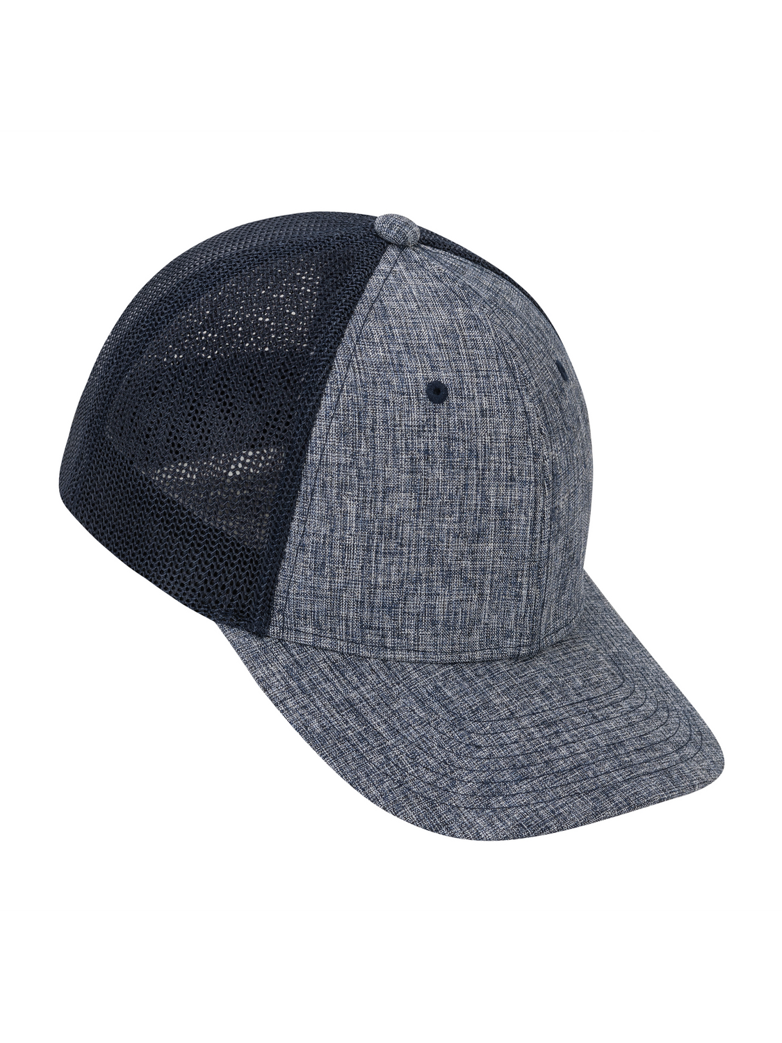 Icon Mini Mesh Stretch Fit Trucker Hat in Navy
