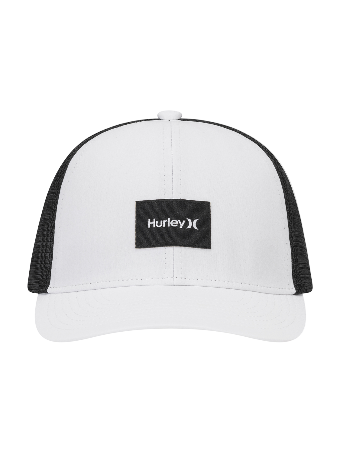 Warner Adjustable Trucker Hat in White/Black