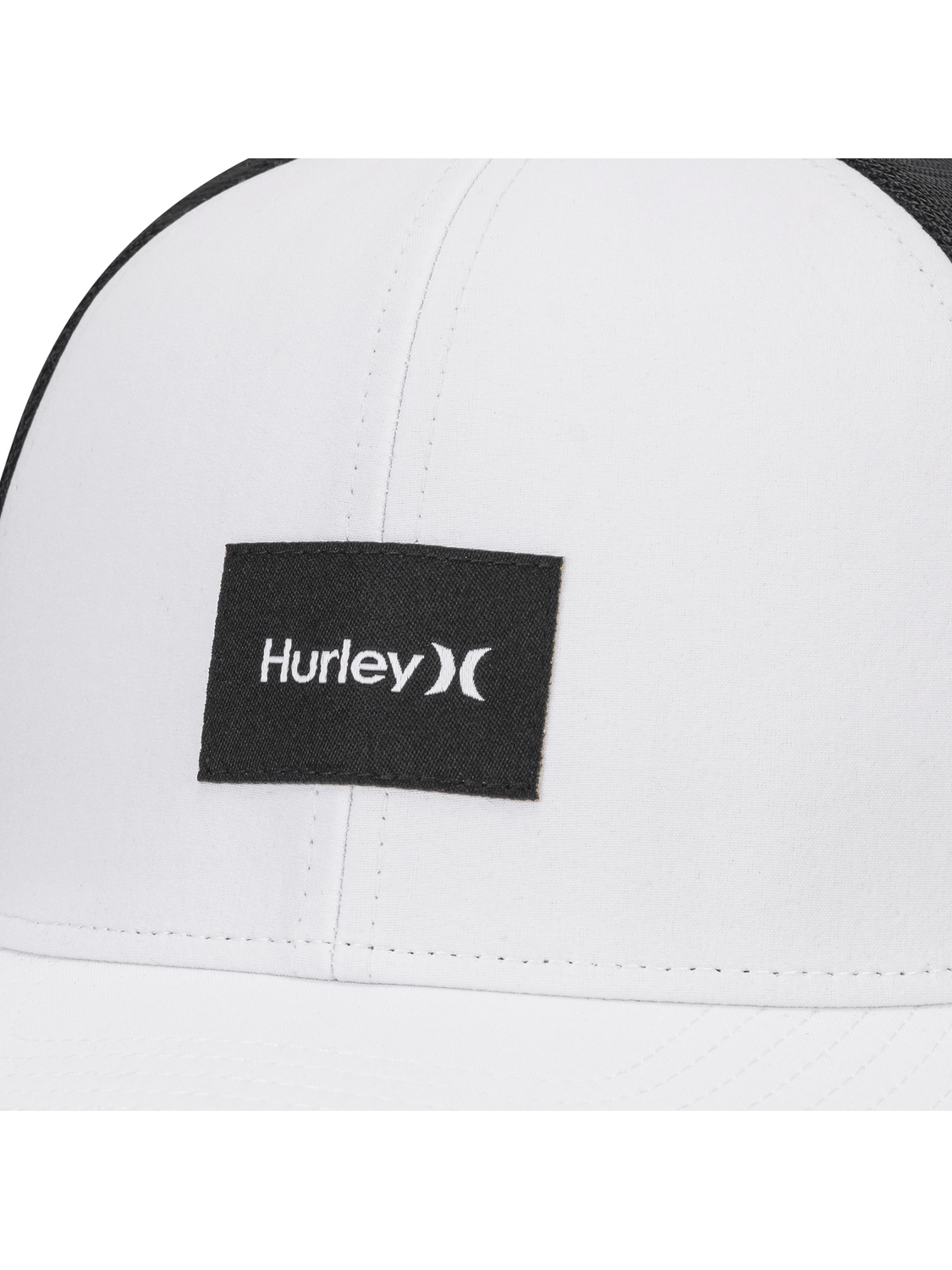 Warner Adjustable Trucker Hat in White/Black