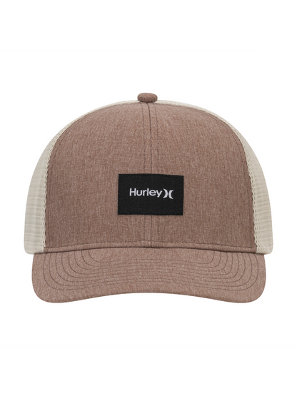 Warner Adjustable Trucker Hat in Medium Brown