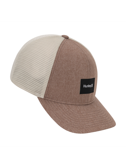 Warner Adjustable Trucker Hat in Medium Brown