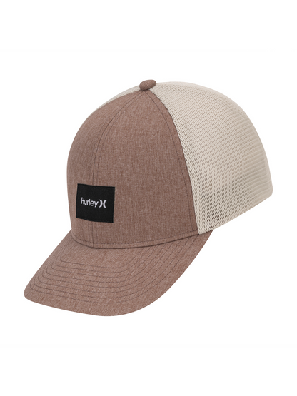 Warner Adjustable Trucker Hat in Medium Brown