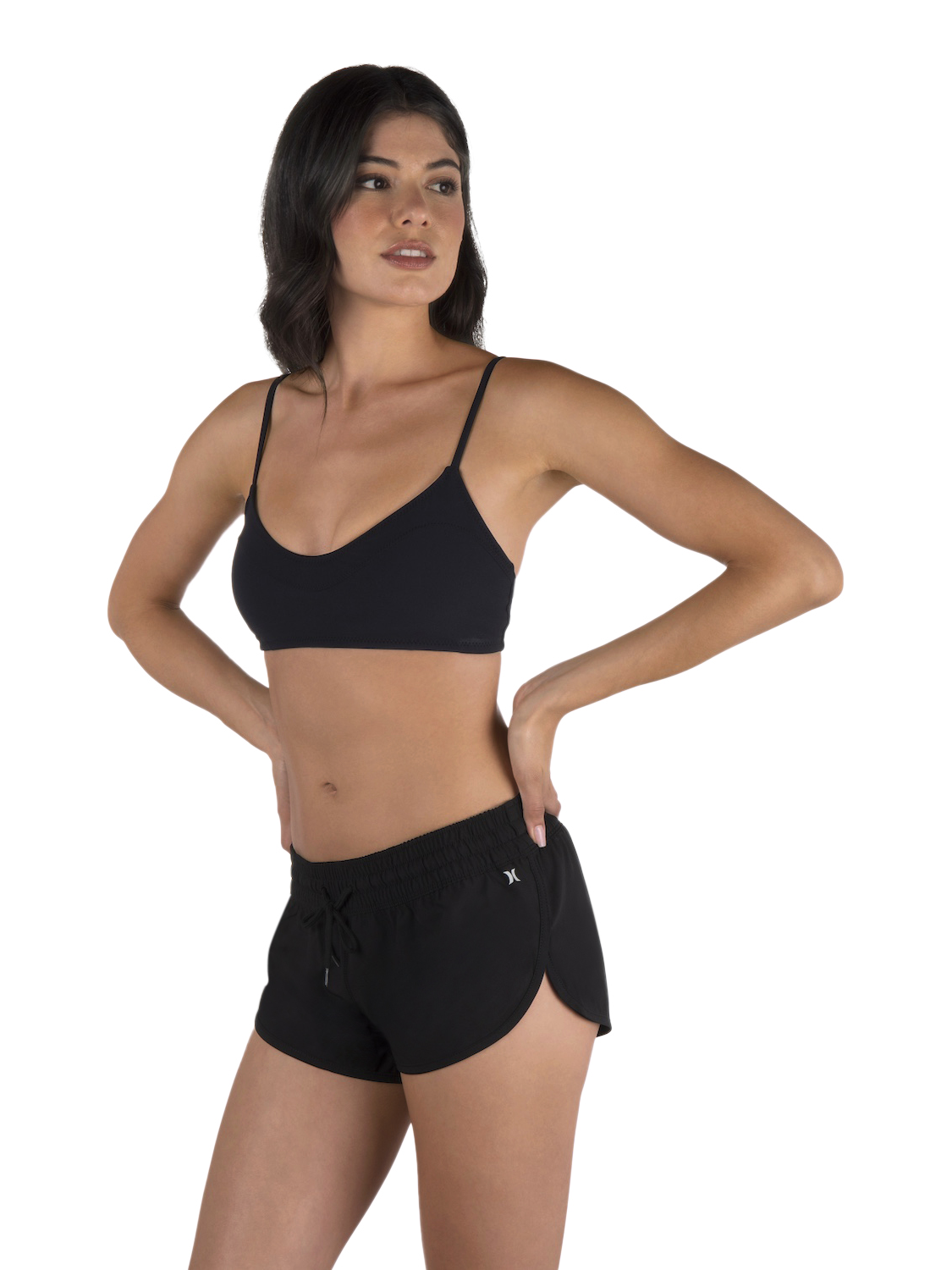 Phantom Solid 2.5" Boardshort in Black