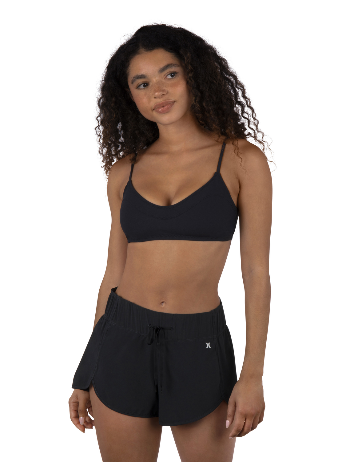 Aquas Solid 2.5" Boardshorts in Black