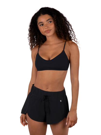 Aquas Solid 2.5" Boardshorts in Black