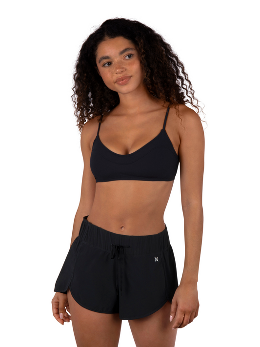 Aquas Solid 2.5" Boardshorts in Black