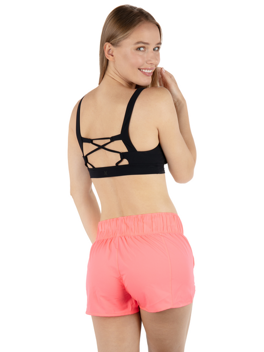 Aquas Solid 2.5" Boardshort in Confetti Pink