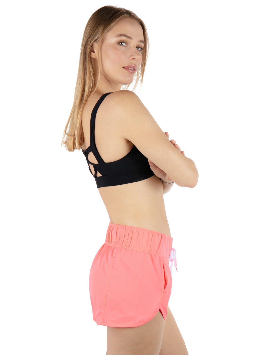 Aquas Solid 2.5" Boardshort in Confetti Pink