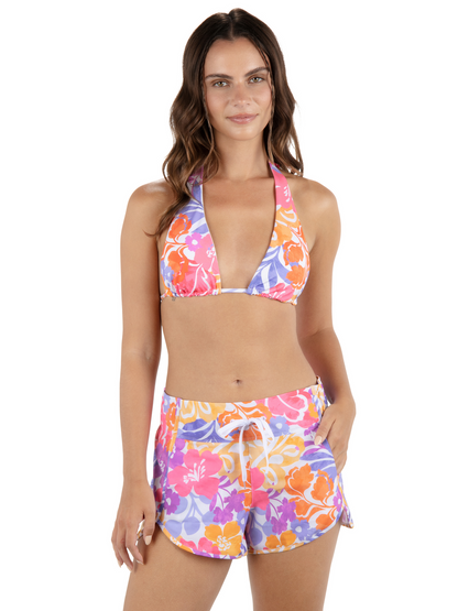 Island Floral Aquas 2.5" Boardshort in Coconut