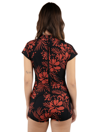 Hidden Tropical Surfsuit in Black