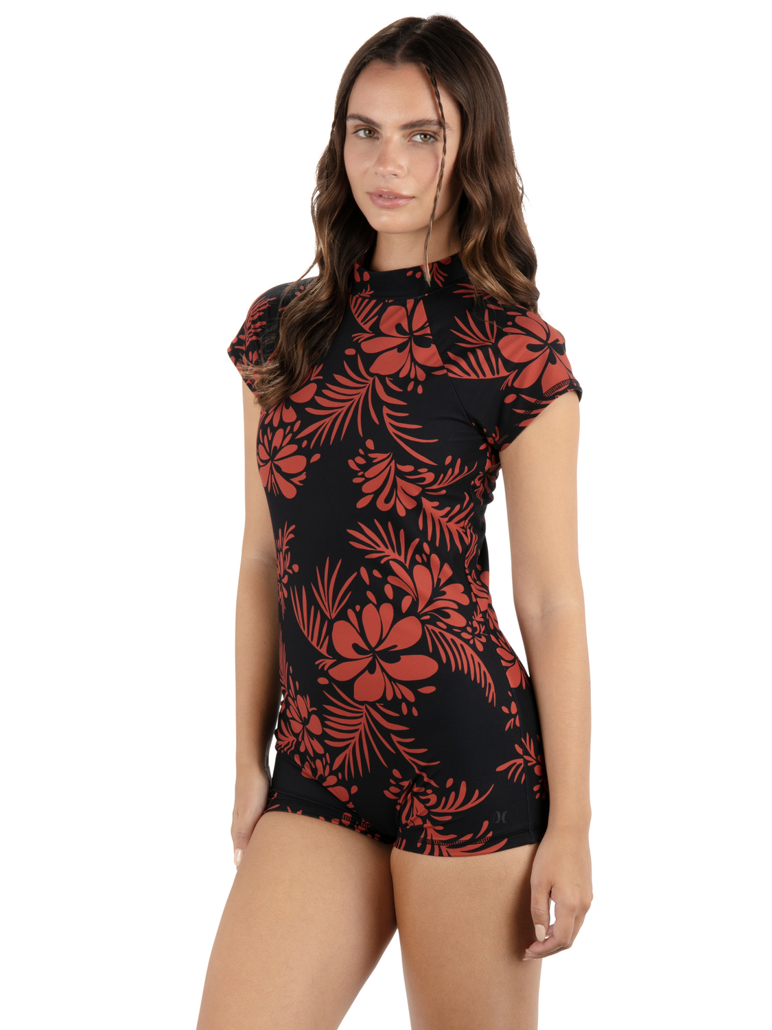 Hidden Tropical Surfsuit in Black