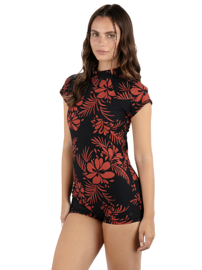 Hidden Tropical Surfsuit in Black